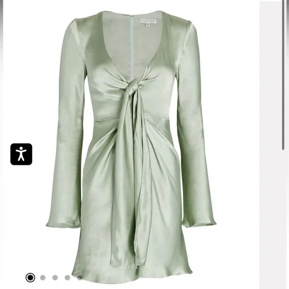 shona joy green mini dress Rowan Lace Dress in Sage main image 1